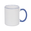 11 oz Rim & Handle Colored Mug - Cambridge Blue