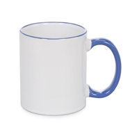 11 oz Rim & Handle Colored Mug - Cambridge Blue