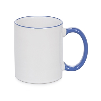 11 oz Rim & Handle Colored Mug - Cambridge Blue