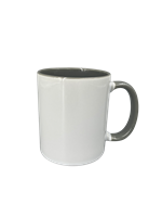 11 oz. Inner/handle Gray Orca Mugs