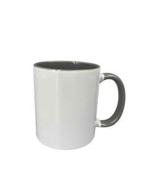 11 oz. Inner/handle Gray Orca Mugs