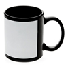 Black Mug 11oz - White Patch - Orca
