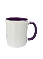 11 oz. Ceramic Mug - Inner/Handle - Purple - Orca