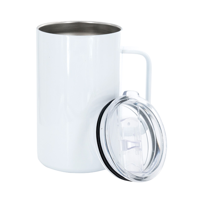 16oz Stainless Steel Handled Coffee Mug – FlipFloptumblers