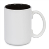 15 oz Two Tone Colored Mug - Black