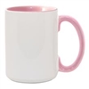 15 oz. Inner/Handle Pink Orca Mugs