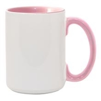 15 oz. Inner/Handle Pink Orca Mugs
