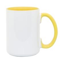 15 oz. Inner/Handle Yellow Orca Mugs