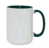 15 oz. Inner/Handle Green Orca Mugs