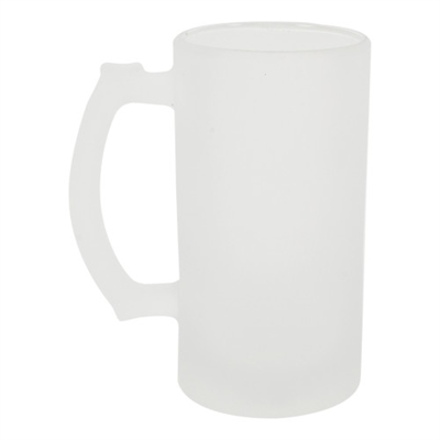 16 oz Glass Beer Stein - Frosted - ORCA