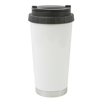 16 oz Stainless Steel Thermal Travel Mug - White - Orca