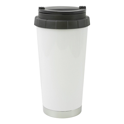 16 oz Stainless Steel Thermal Travel Mug - White - Orca