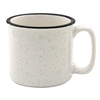 18 oz. Speckled Ceramic Camper Mug with Black Lip