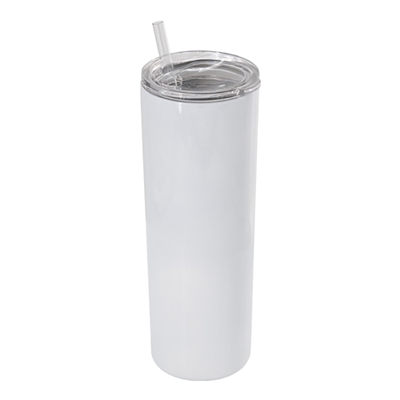 20 oz. Orca Stainless Steel Skinny Tumbler with Lid and Straw