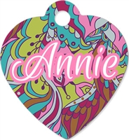 Unisub Pet Tag - Heart 1 Sided