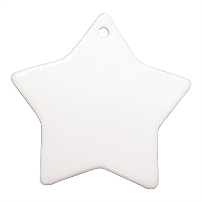 Ceramic Ornament - 3" Star
