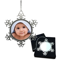 Pewter Snowflake Ornament - 1 5/8" insert