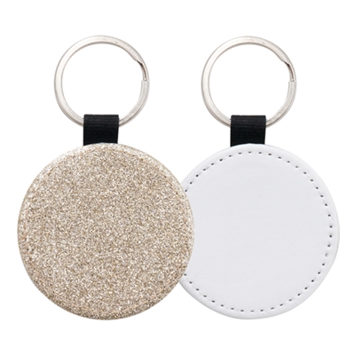 Fashion Sparkle Keychain - Champagne Circle (PU)