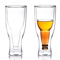 Promotional Double-Walled Beer Glass