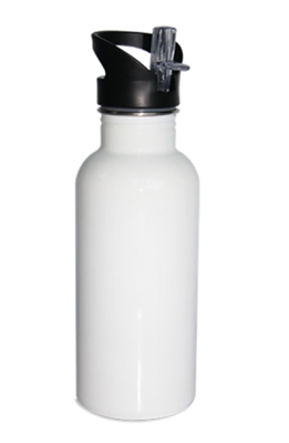 600 ml - Stainless Steel Sports Bottle White - Orca