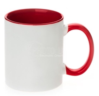 11 oz. Inner/handle Red Orca Mugs