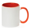 11 oz. Inner Handle Orange Orca Mugs