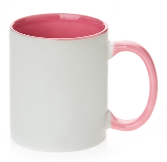 11 oz. Inner/Handle Pink Orca Mugs