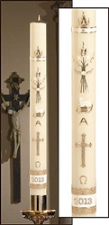 Ornamented Paschal Candle