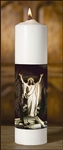 4 Pack - 12" Risen Christ Candles