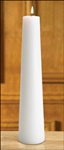 6 Pack - 14" Plain White Conical Candle