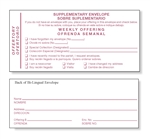 Bilingual Supplementary Envelopes