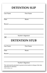 Detention Slips