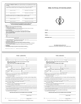 Pre- Nuptial Investigation Questionnaire Forms