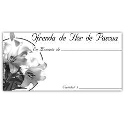 Spanish Easter Flower Offering Envelope