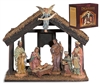 7-Pc Nativity Set with Wood Stable - Free Shipping