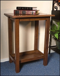 CREDENCE TABLE-WALNUT FINISH