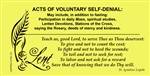 Lent Regulation Cards
