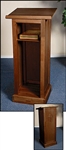 FULL LECTERN - WALNUT FINISH