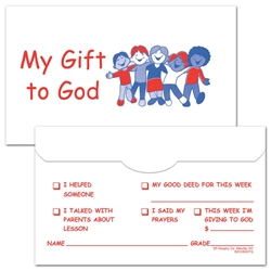 Children's 3 x 5 My Gift To God Envelope