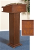 Cross/Wheat Lectern W/Shelf