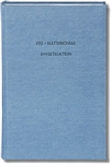 Pre-Matrimonial Investgation Bound Book