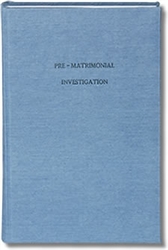 Pre-Matrimonial Investgation Bound Book