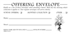 Church Collection Envelope