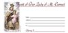 Feast of Our Lady of Mt. Carmel Envelope