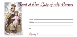 Feast of Our Lady of Mt. Carmel Envelope