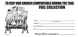 Church Fuel Collection Envelope