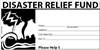 Disaster Relief Offering Church Envelope