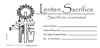 Lenten offering Envelope