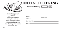 $5 Initial Offering Envelope