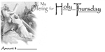 Holy Thursday offering Envelope